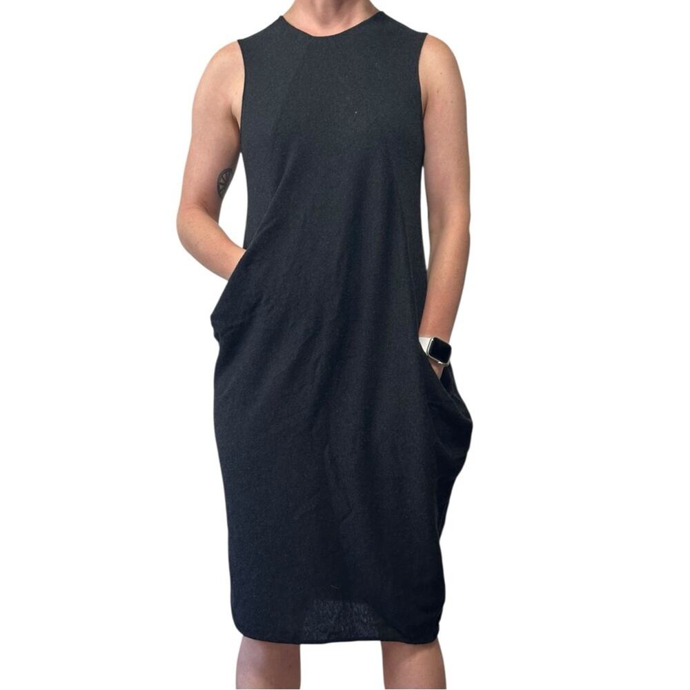 Oyuna Luxury Mongolain Cashmere Bubble Dress size S Dark Gray SS10 London